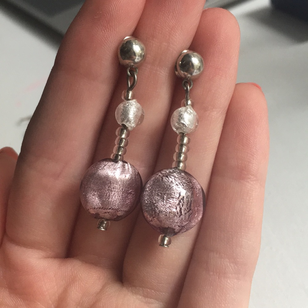 Italian Murano Glass Earrings